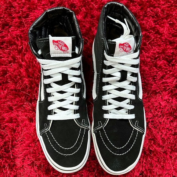 Vans Old Skool Skate Shoes Black Waffle Sole 8.5 Men’s 10 Women’s Classic High - Picture 3 of 5